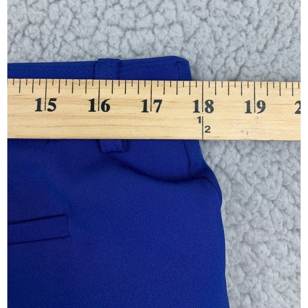 89th & Madison Dress Pants Women Size 12 Blue Stretch Straight Career - Picture 7 of 7